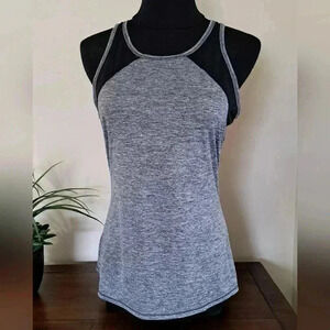 Reebok Grey and  Black Workout Top